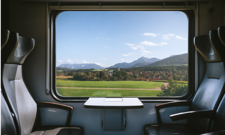 Bayerische Regiobahn Fensterblick